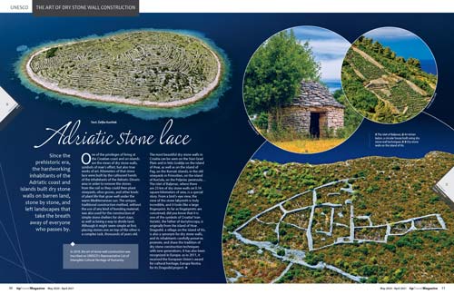 Dry stone wall construction
